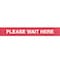 Queue Solutions SafetyPro 250, Red, 13' Red/White PLEASE WAIT HERE Belt SPRO250R-RWPWH130 - alternate 2